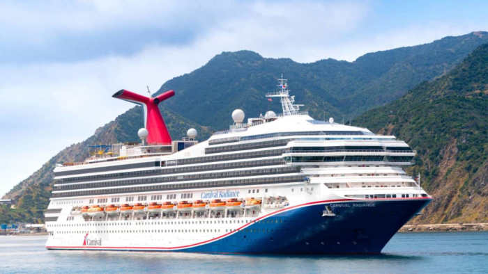 mardi gras cruise ship tonnage